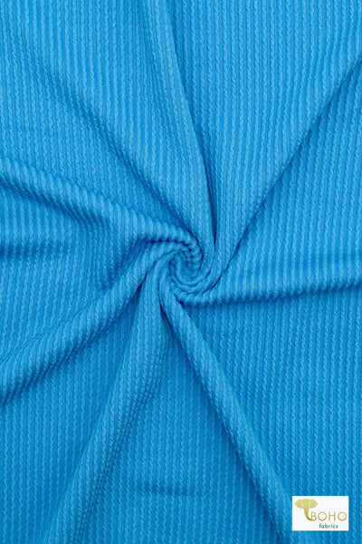Bright Blue, Urban Rib Knit Fabric – Boho Fabrics