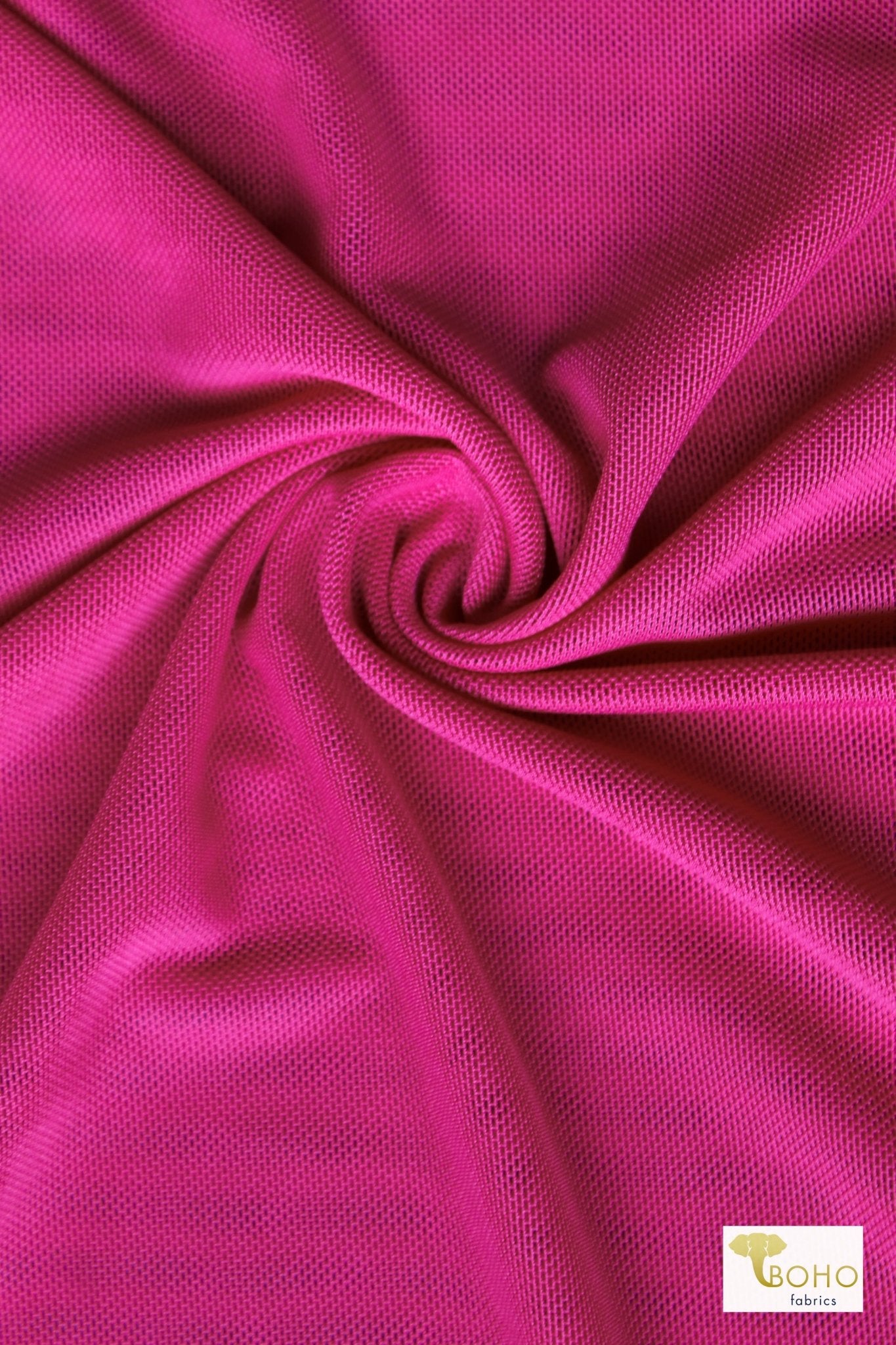 Bright Pink, Stretch Mesh - Boho Fabrics