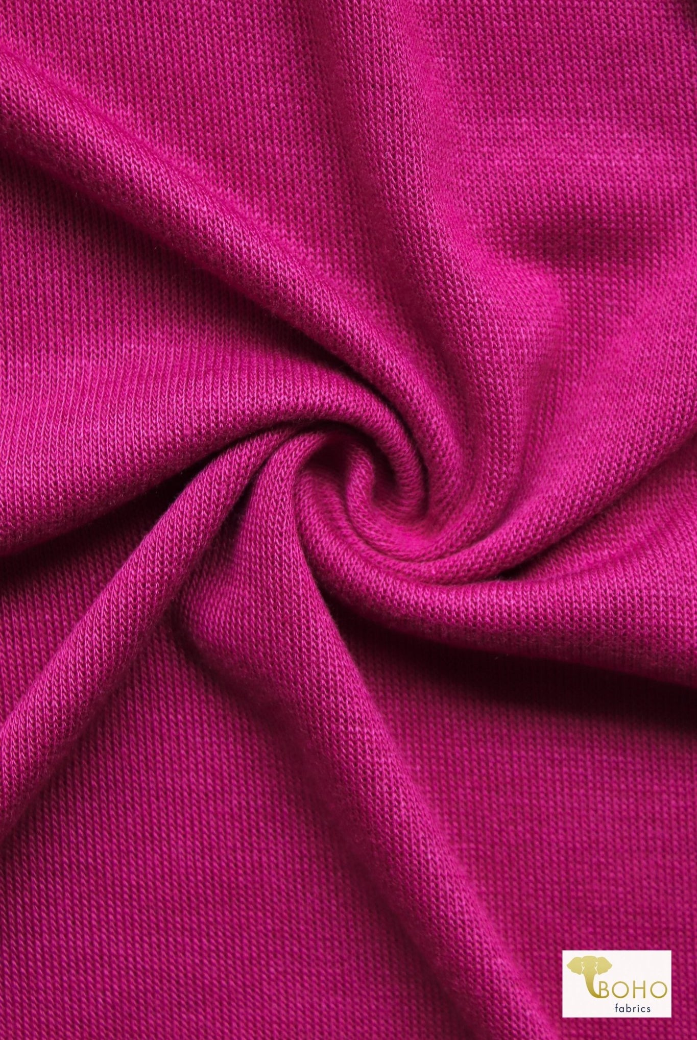Bright Raspberry, Hacci Sweater Knit - Boho Fabrics