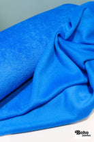 Bright Sky Blue, High Loft Fleece Fabric by Polartec 2nds - Boho Fabrics - Performance Fabrics