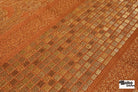 Bronze & Gold Paisley Grid Jacquard Woven Fabric - Boho Fabrics - Jacquard, Woven