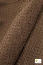 Brown Laser Cut, Athletic Mesh - Boho Fabrics