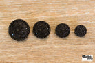 Brown Sprinkled Spring Leaves Plastic Shank Button. Available in 15mm (24L), 20mm (32L), 23mm (36L) and 28mm (44L) - Boho Fabrics - Buttons & Snaps