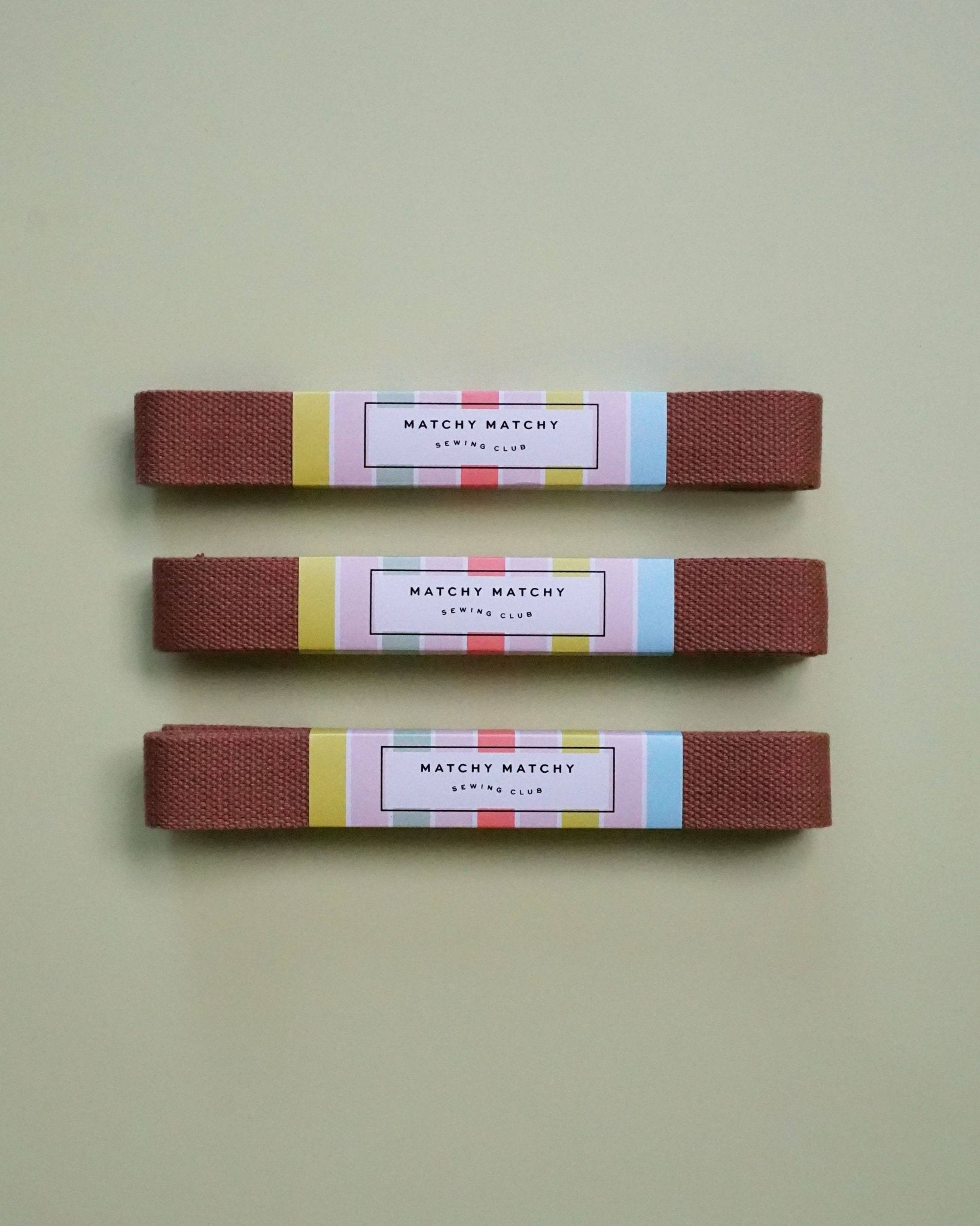 Brown Webbing - Boho Fabrics - Bag Making Supplies