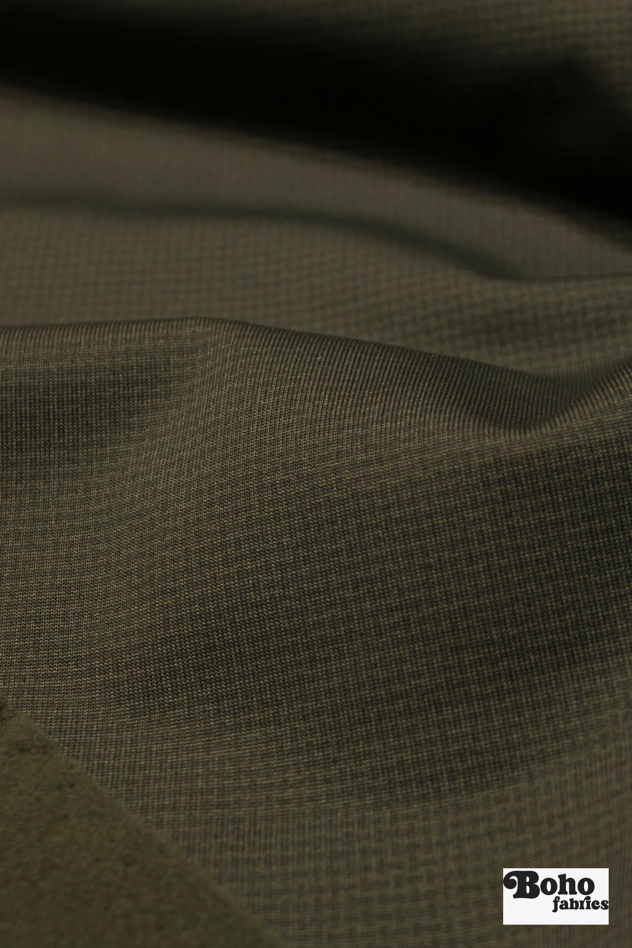 Brown/Olive Pixel Hardface Performance Jersey/Velour by Polartec. 2nds - Boho Fabrics - Performance Fabrics