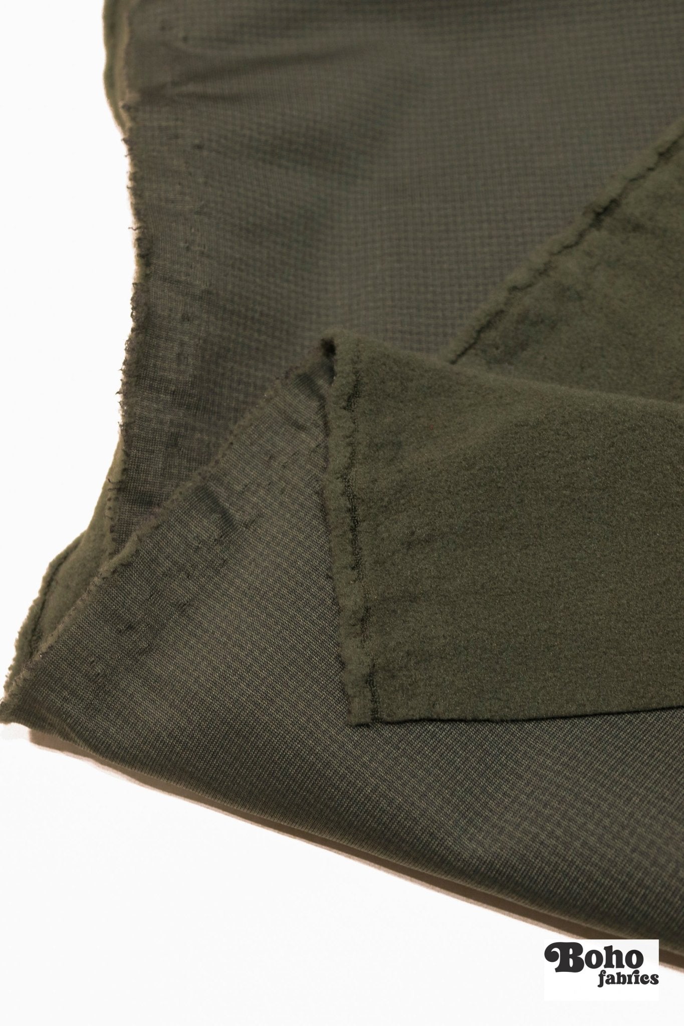 Brown/Olive Pixel Hardface Performance Jersey/Velour by Polartec. 2nds - Boho Fabrics - Performance Fabrics