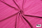 Bubblegum Pink, Striated Athletic Knit Fabric - Boho Fabrics - Athletic Knit Fabric