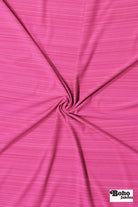 Bubblegum Pink, Striated Athletic Knit Fabric - Boho Fabrics - Athletic Knit Fabric