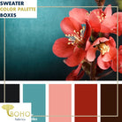 "Burgundy Blooms" Sweater/FT Knit Palette Bundle - Boho Fabrics