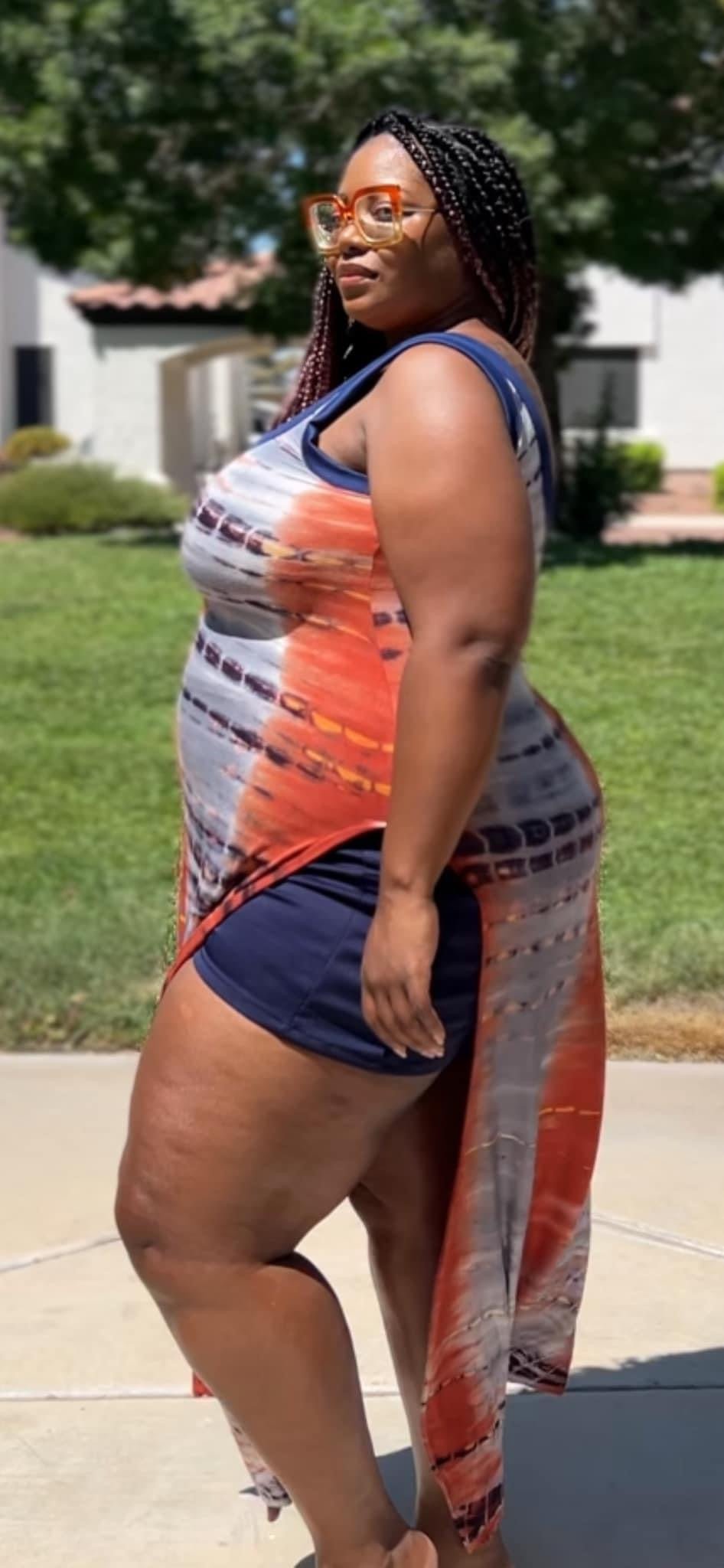 Burnt Orange Tie Dye, Rayon Spandex Knit Fabric - Boho Fabrics - Rayon Jersey Prints, Knit Fabric