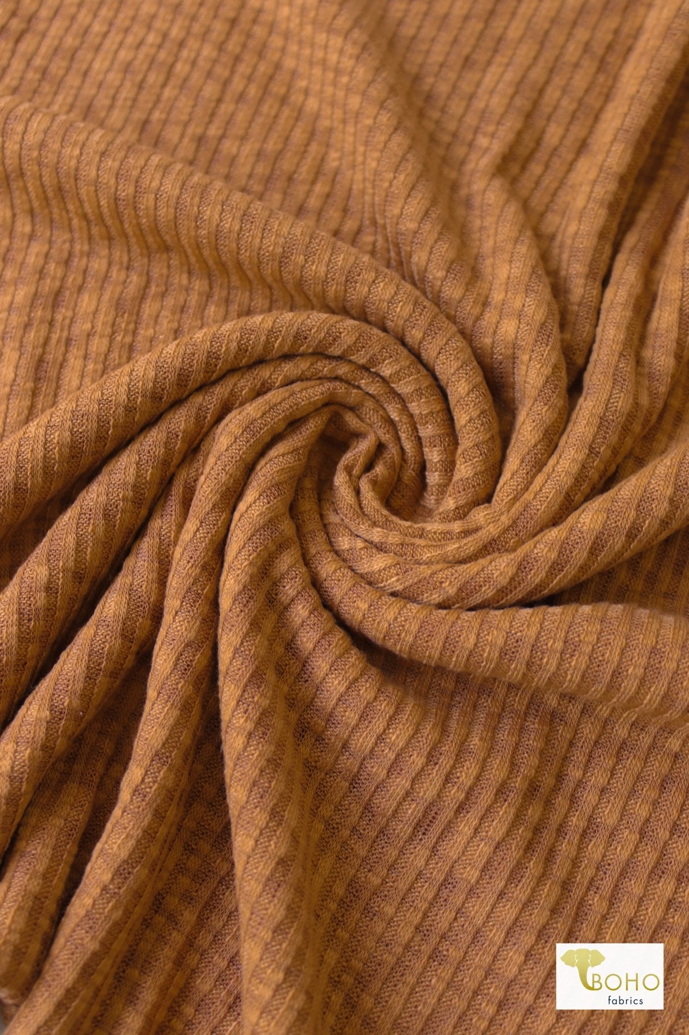 Buttered Rum, Rib Knit - Boho Fabrics