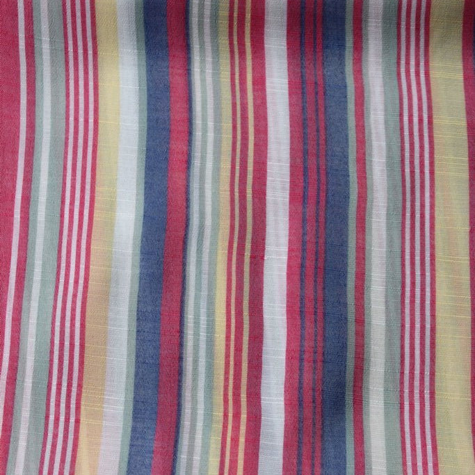 Cabana Stripes, Textured Woven Print Fabric - Boho Fabrics