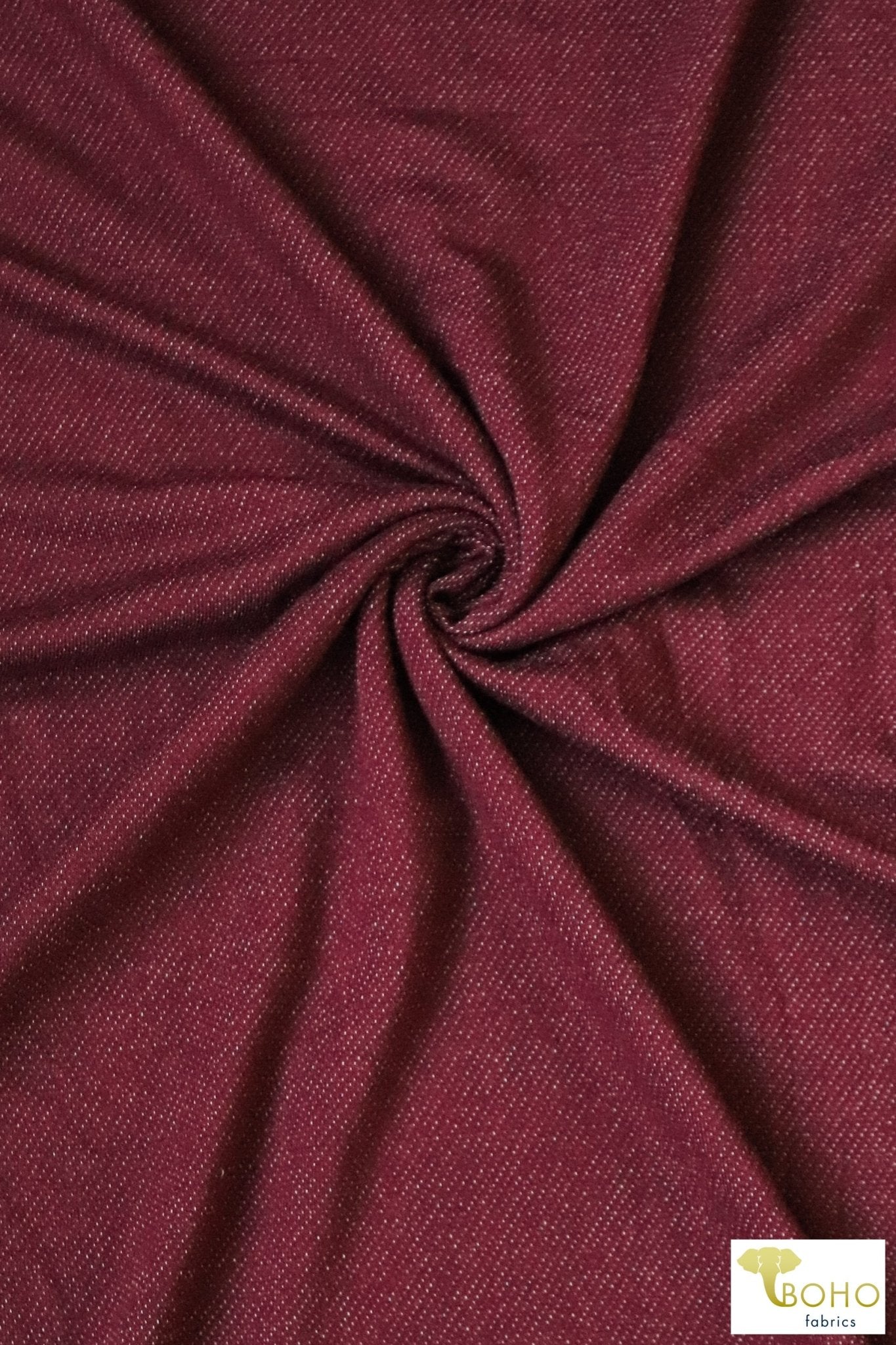 Cabernet Red, French Terry Kit. FTS-217 - Boho Fabrics