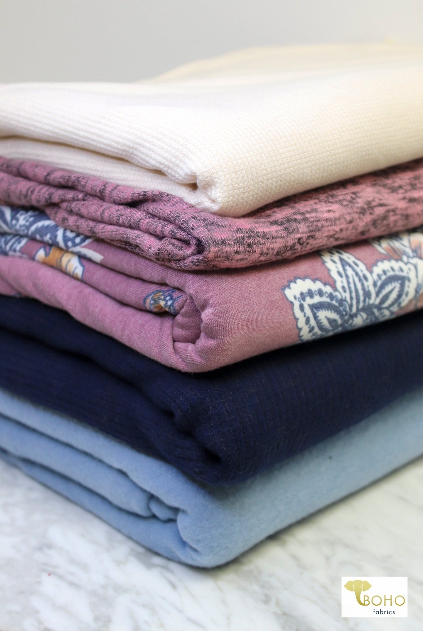 "Cabin Pastels" Sweater/FT Knit Palette Bundle - Boho Fabrics