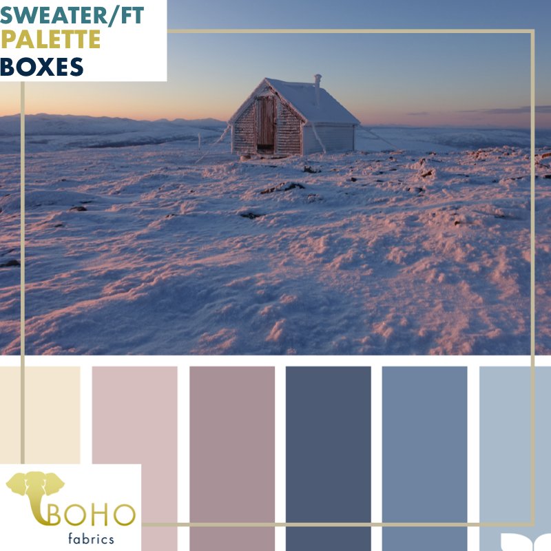 "Cabin Pastels" Sweater/FT Knit Palette Bundle - Boho Fabrics