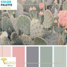 "Cacti Blossoms", Mystery Color Palette Box. - Boho Fabrics