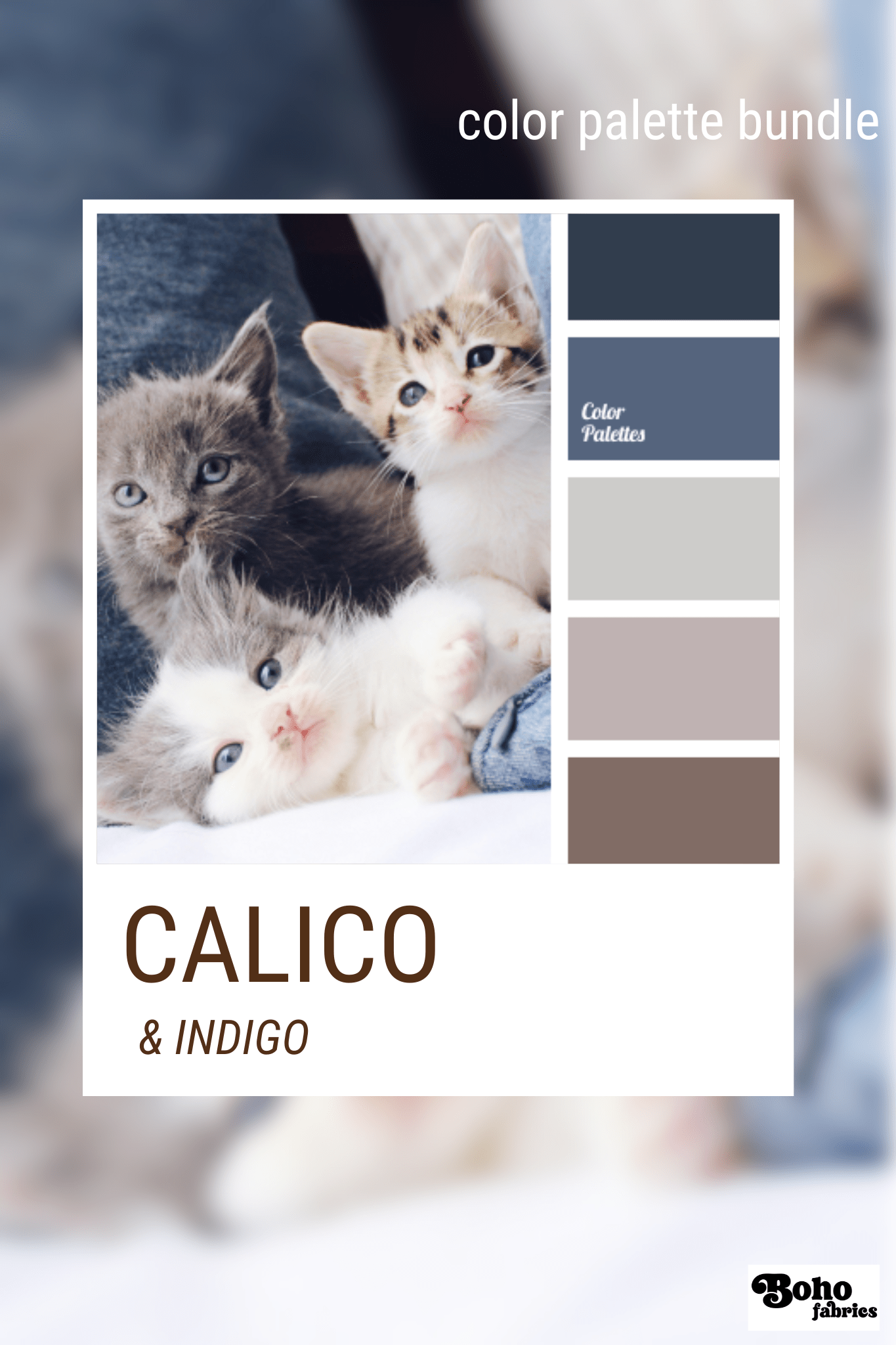 Calico & Indigo, Mystery Color Palette Bundle - Boho Fabrics - Fabric Bundles