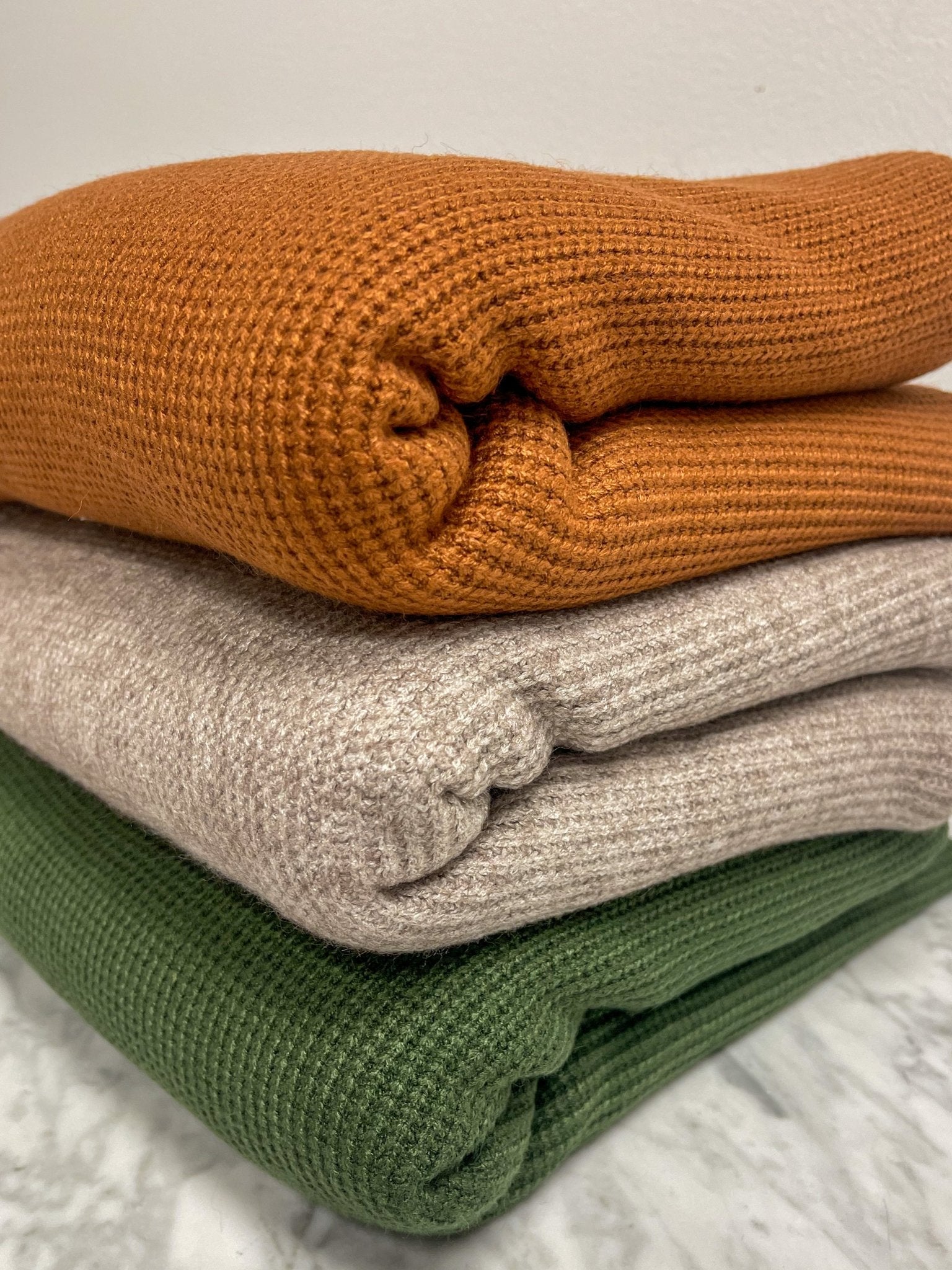 Camel Cable Rib, Luxe Sweater Knit Fabric - Boho Fabrics