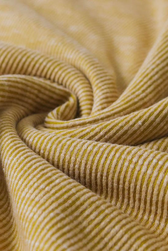 Canary Yellow, Brushed Rib Knit. BRIB-206 - Boho Fabrics