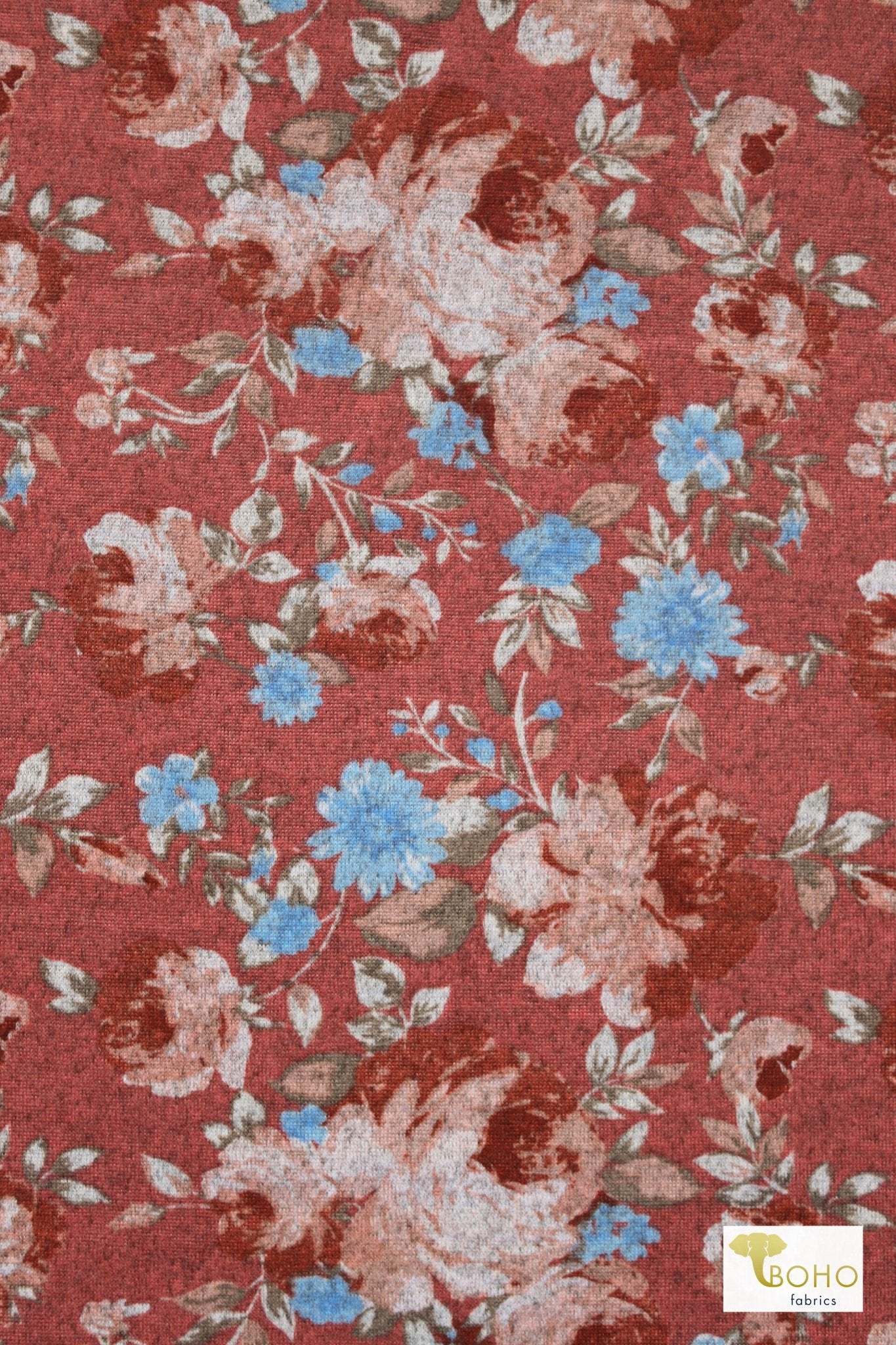 Canyon Rose, Brushed Sweater Knit - Boho Fabrics