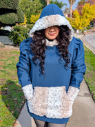 Capri Blue, Power Stretch Pro Fleece - Backed Performance Fabric. 2nds - Boho Fabrics - Performance Fabrics