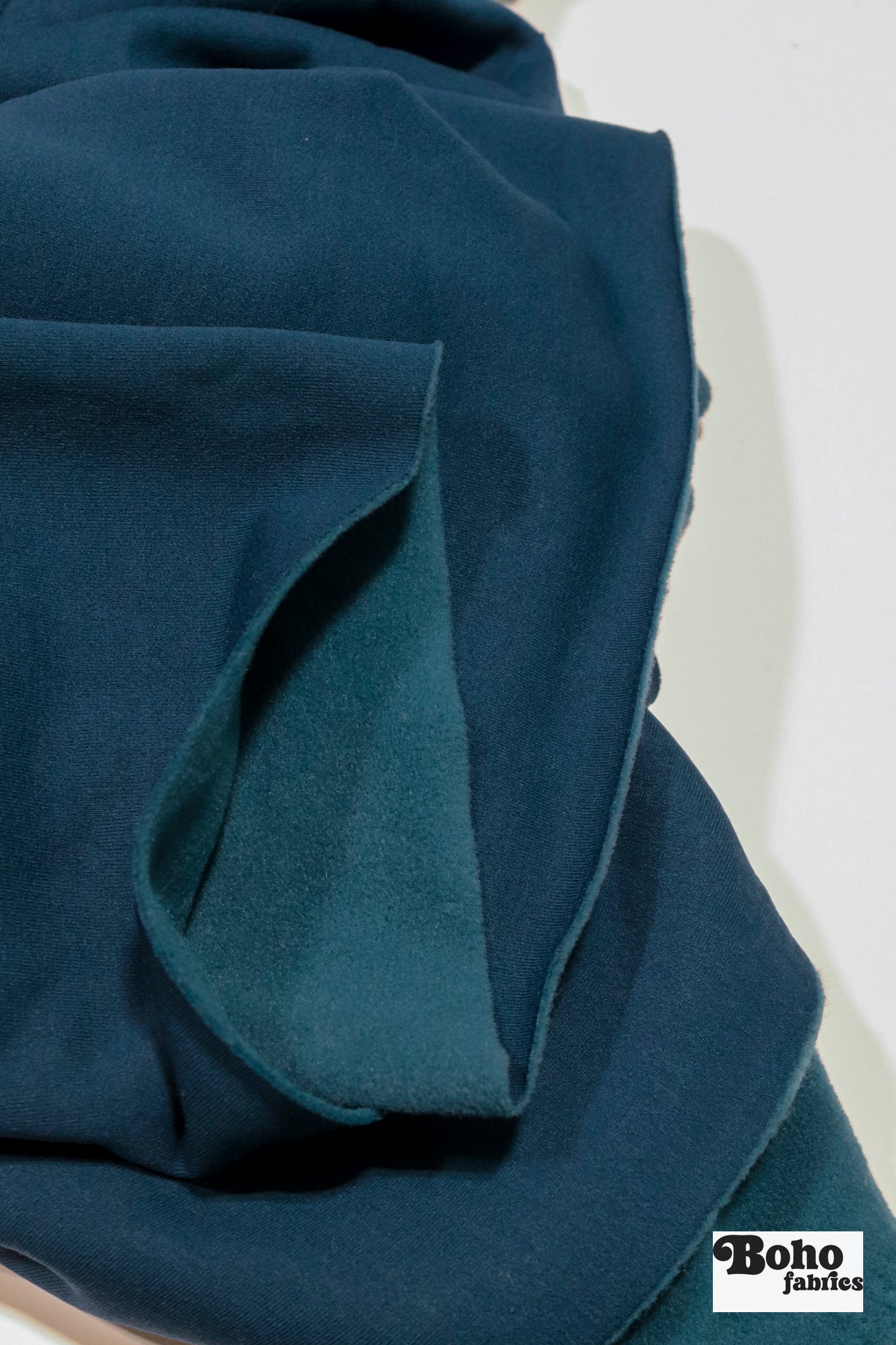 Capri Blue, Power Stretch Pro Fleece - Backed Performance Fabric. 2nds - Boho Fabrics - Performance Fabrics