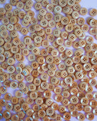 Caramel 1/2" Corozo Nut Buttons - Boho Fabrics - Bag Making Supplies