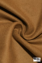 Caramel Wool Coating Woven Fabric - Boho Fabrics - Wool Coating, Woven