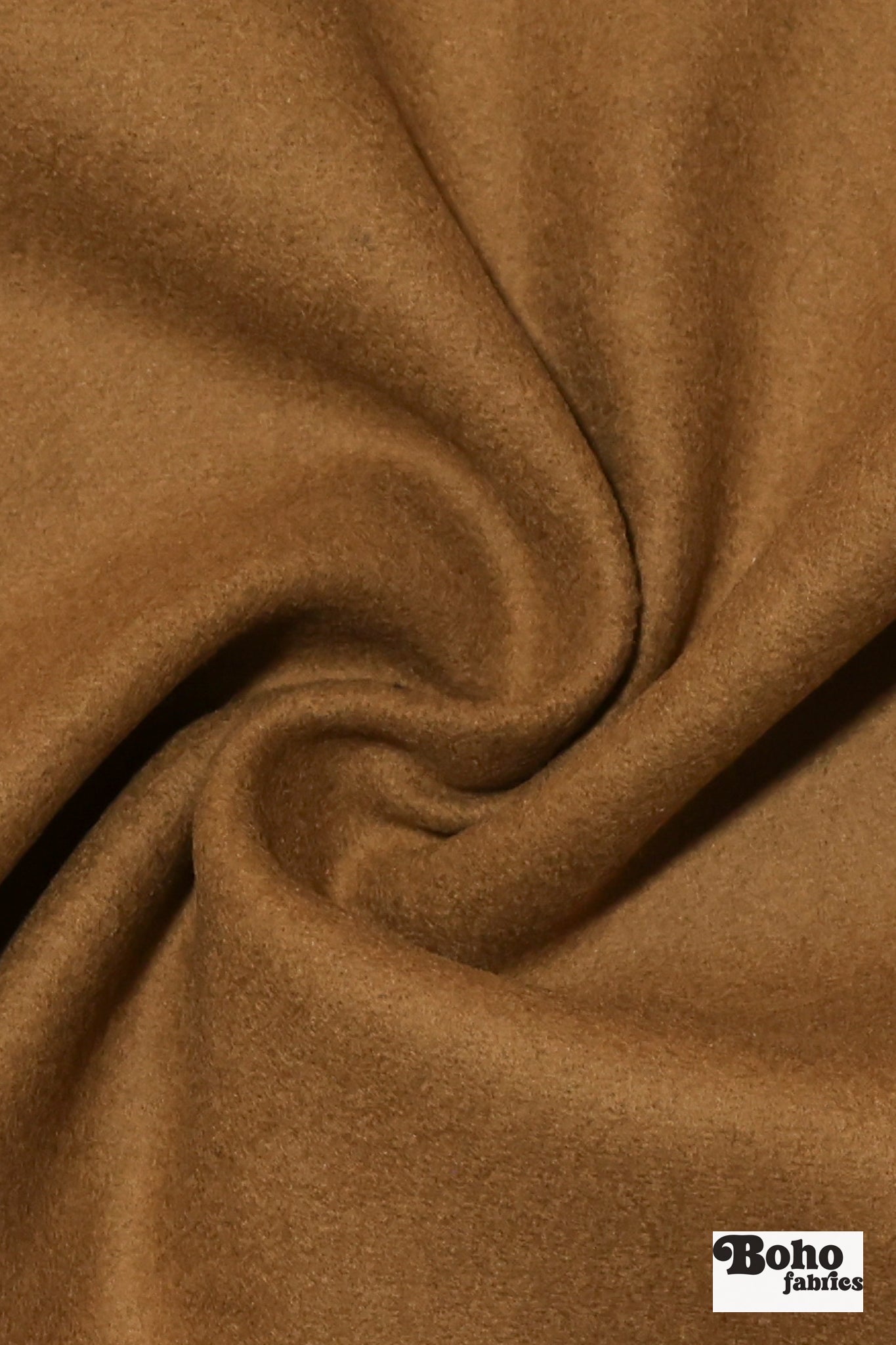 Caramel Wool Coating Woven Fabric - Boho Fabrics - Wool Coating, Woven