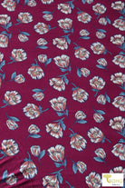 Cascade Blooms on Sangria, DBP. BPP-313 - Boho Fabrics