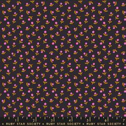 Catnap in Black by Alexia Abegg for Ruby Star Society – 100% Cotton Fabric – RS4103 21 - Boho Fabrics - Quilting Cotton, Woven