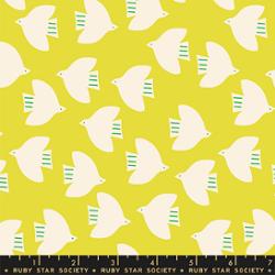 Catnap in Citron by Alexia Abegg for Ruby Star Society – 100% Cotton Fabric – RS4135 12 - Boho Fabrics - Quilting Cotton, Woven