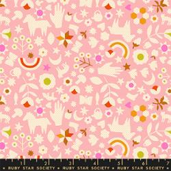 Catnap in Rosebud by Alexia Abegg for Ruby Star Society – 100% Cotton Fabric – RS4131 13 - Boho Fabrics - Quilting Cotton, Woven