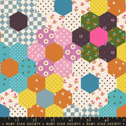 Catnap in Turquoise by Alexia Abegg for Ruby Star Society – 100% Cotton Fabric – RS4130 12 - Boho Fabrics - Quilting Cotton, Woven
