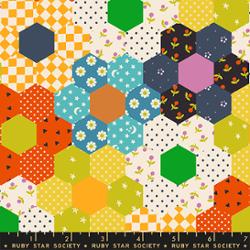 Catnap in Warm Red by Alexia Abegg for Ruby Star Society – 100% Cotton Fabric – RS4130 13 - Boho Fabrics - Quilting Cotton, Woven
