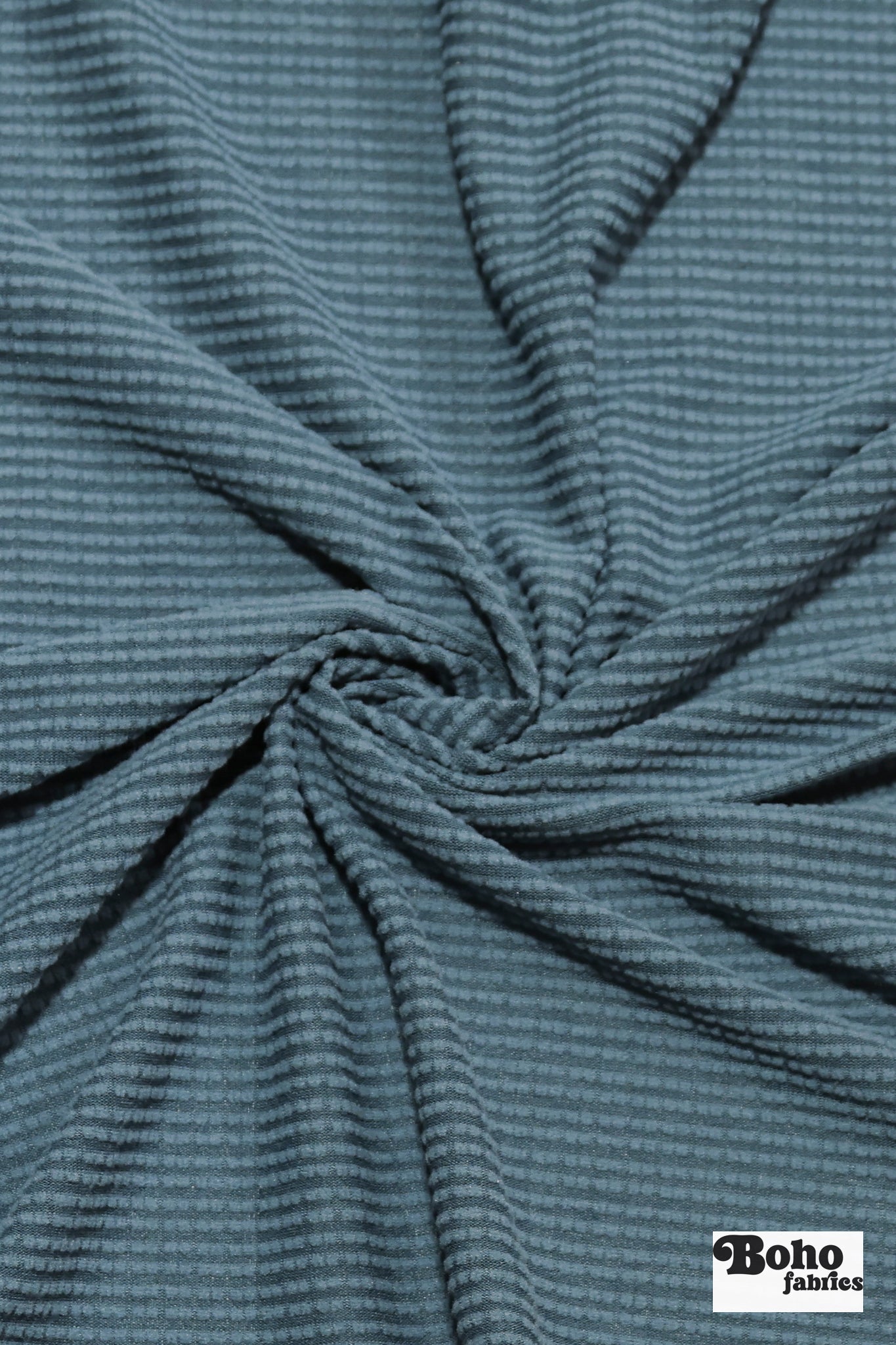 Cerulean Blue, Power Grid Fleece by Polartec. Performance Knit Fabric - Boho Fabrics - Performance Fabrics