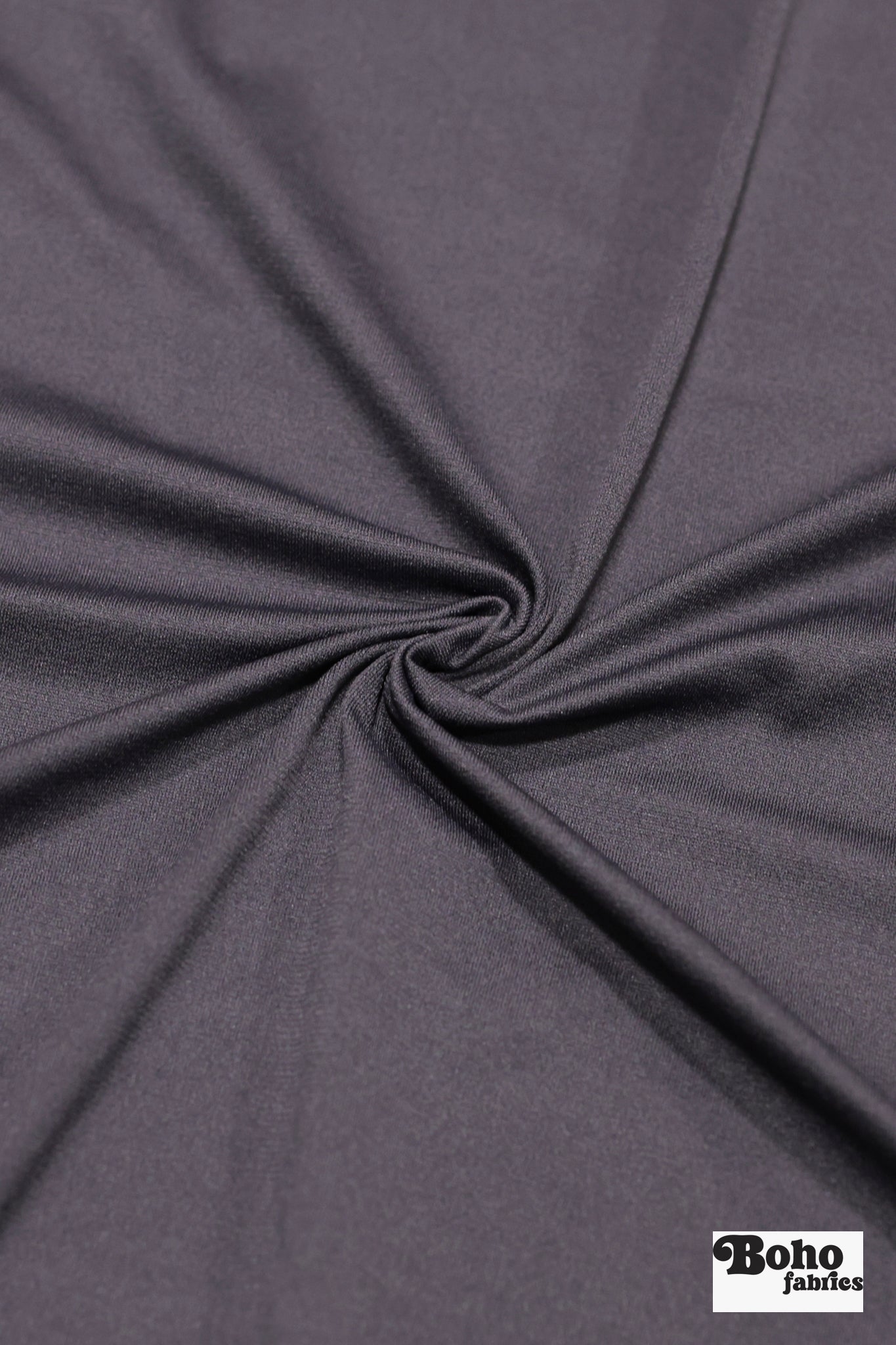 Charcoal Gray, Nylon Stretch Lining Knit Fabric - Boho Fabrics - Lining
