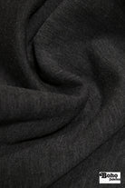 Charcoal Wool Knit Fabric - Boho Fabrics - Wool Knit