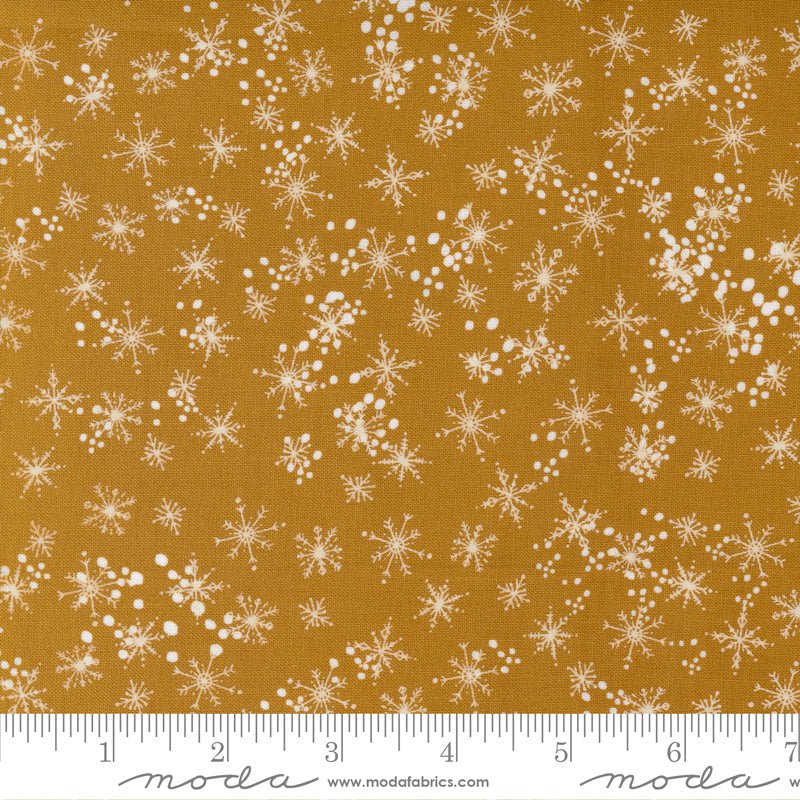 Cheer Merriment in Brass by Moda - 100% Cotton Quilting Fabric - 45535 15 - Boho Fabrics - Quilting Cotton, Woven