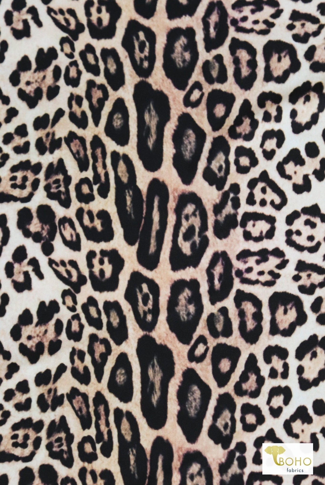 Cheetah, Printed Swim Knit Fabric. - Boho Fabrics