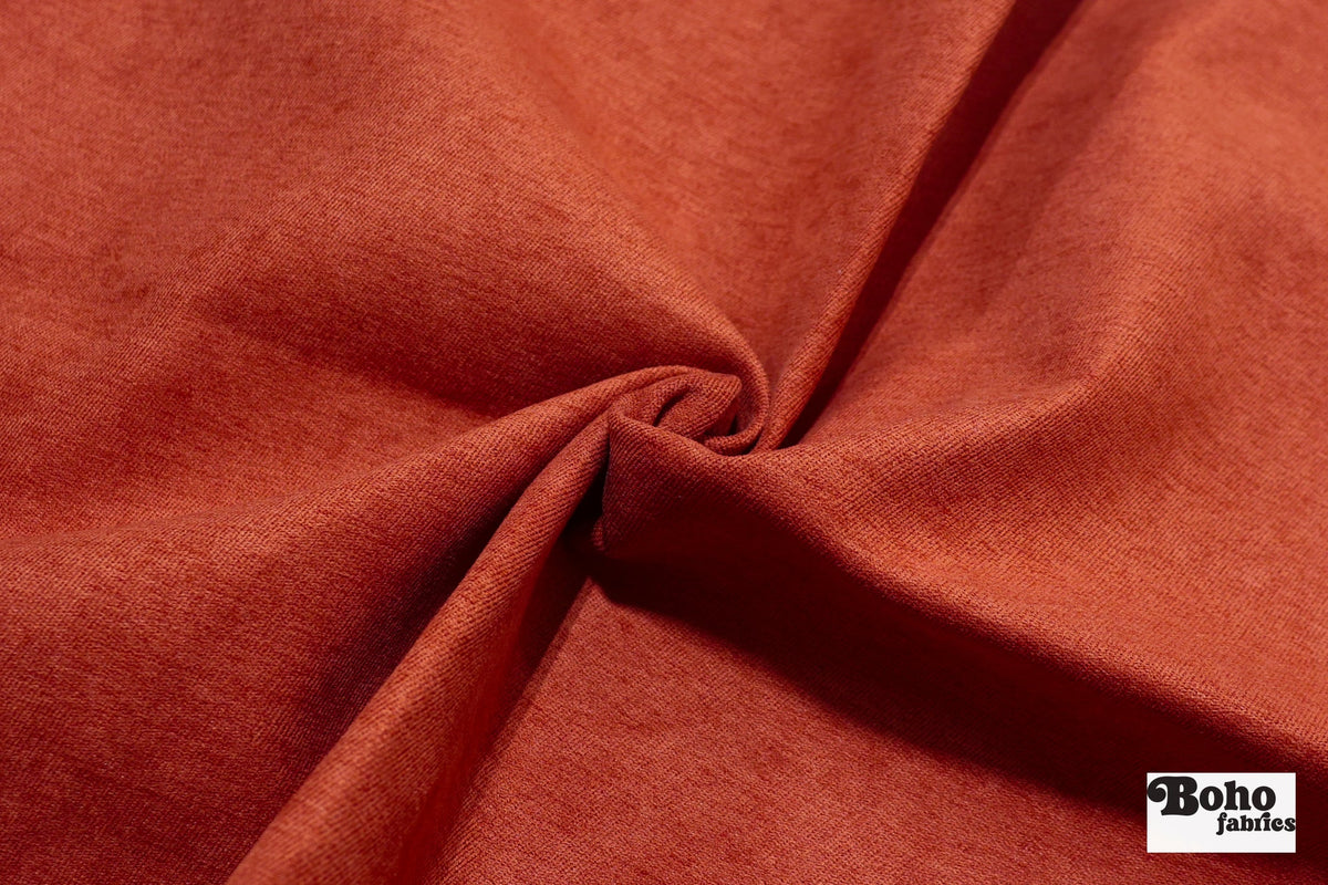 Chenille in Chili Upholstery Woven Fabric - Boho Fabrics - Home Dec. & Upholstery Fabric