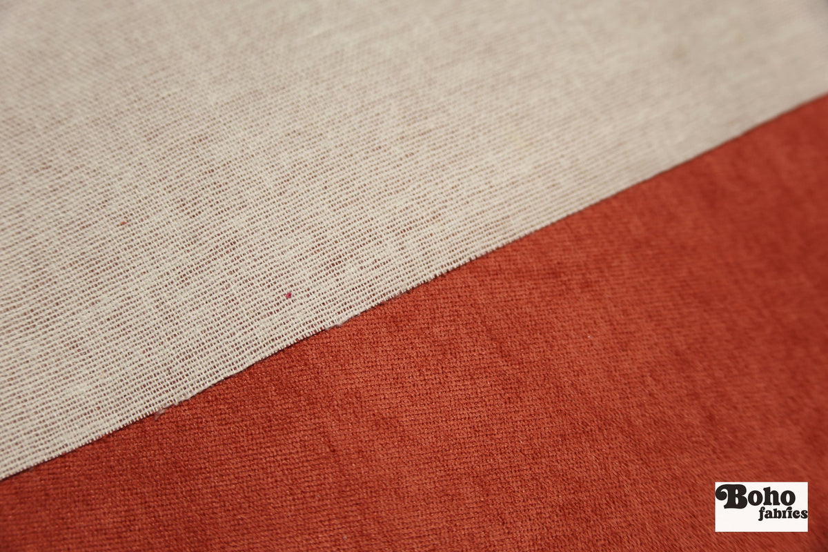 Chenille in Chili Upholstery Woven Fabric - Boho Fabrics - Home Dec. & Upholstery Fabric