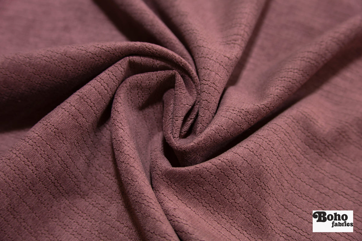 Chenille in Mauve Upholstery Woven Fabric - Boho Fabrics - Home Dec. & Upholstery Fabric