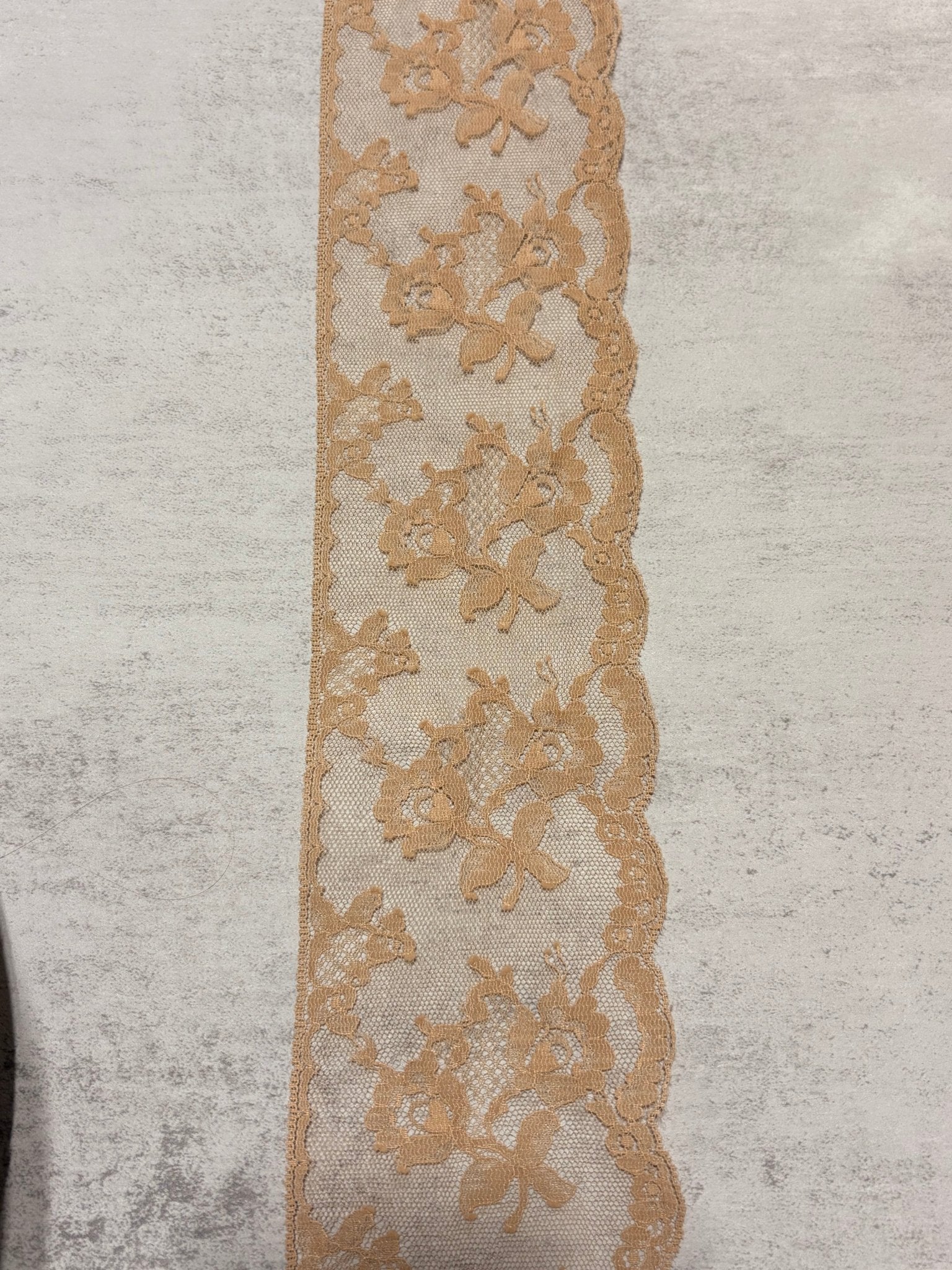 Cherie Beige Vintage Lace Trim, 3.5” Sold by the Yard (Trim - 106) - Boho Fabrics - Trims
