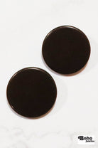 Chocolate Brown, Mod Gambit, Shank Button. Available in 15mm, 18mm, 20mm, 25mm - Boho Fabrics - Buttons & Snaps