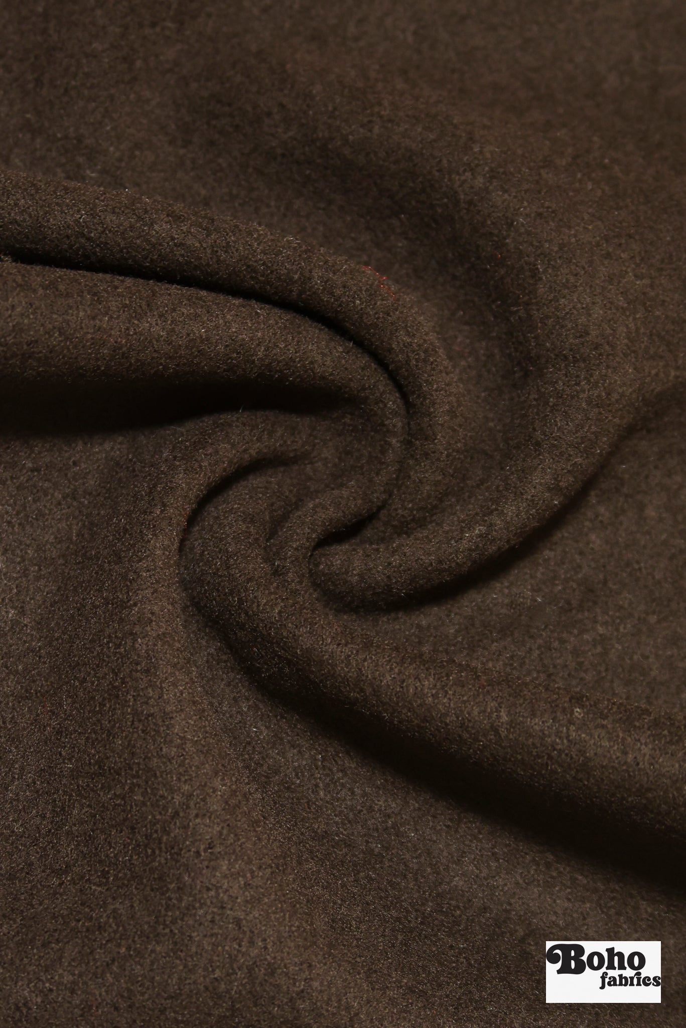 Chocolate Brown Wool Knit Fabric - Boho Fabrics - Wool Knit