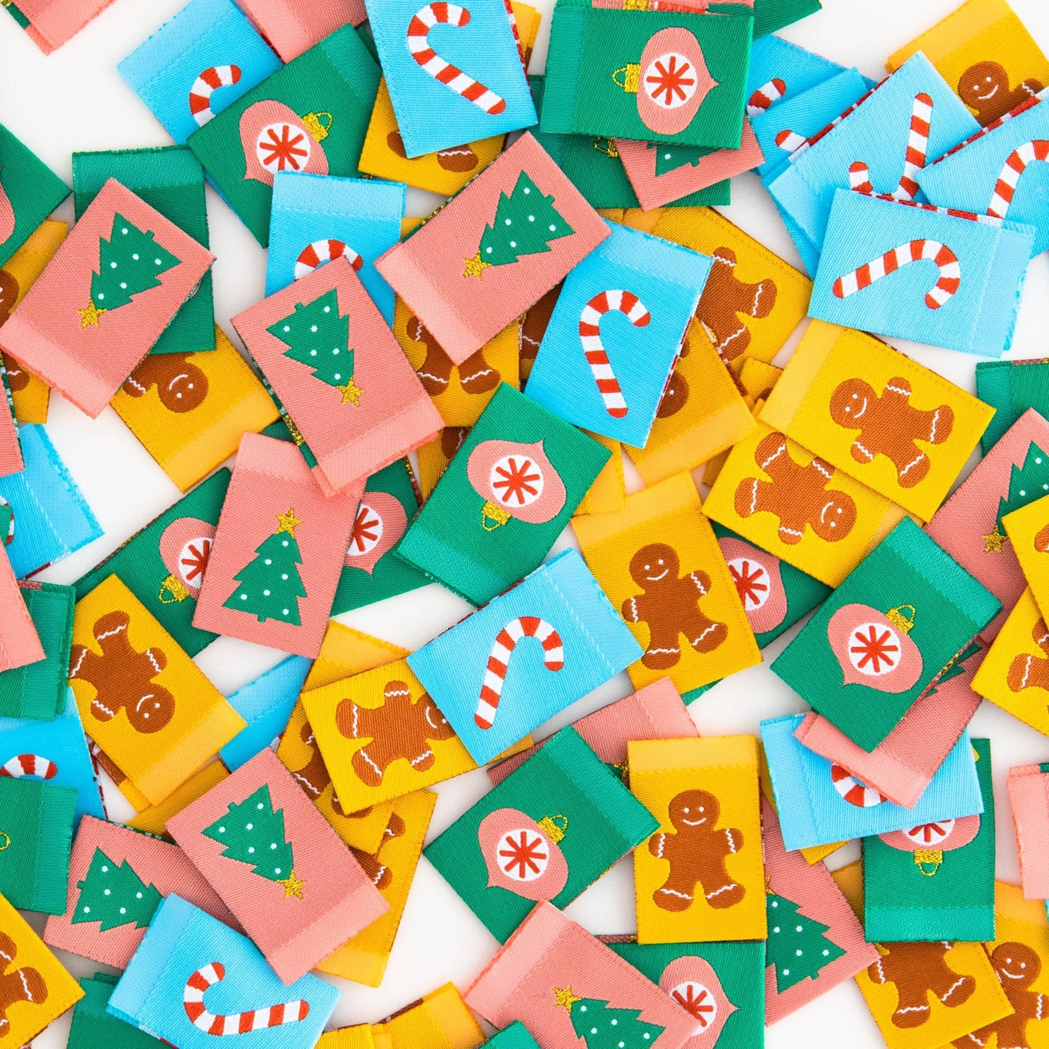 Christmas Holiday Stocking Stuffer - Sewing Woven Quilt and Garment Labels - Boho Fabrics - Sew - in Labels