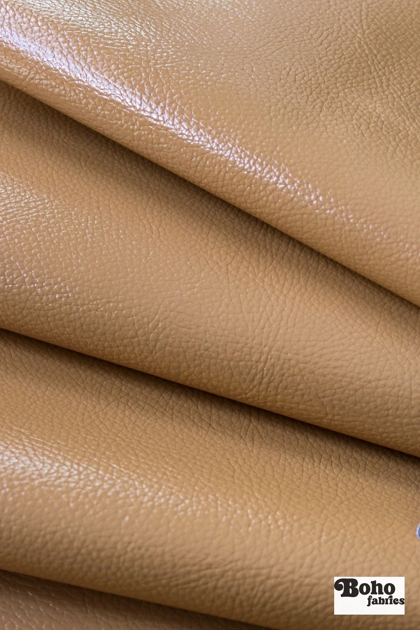 Churchill Downs in Rawhide by Kaufmann - Faux Leather Vinyl Fabric - Boho Fabrics - Home Dec. & Upholstery Fabric