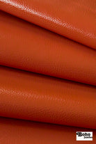 Churchill Downs in Tangelo by Kaufmann - Faux Leather Vinyl Fabric - Boho Fabrics - Home Dec. & Upholstery Fabric