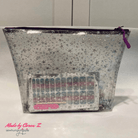 Clear Glitter Stars Vinyl 18" x 56" - Boho Fabrics - Vinyl Fabric